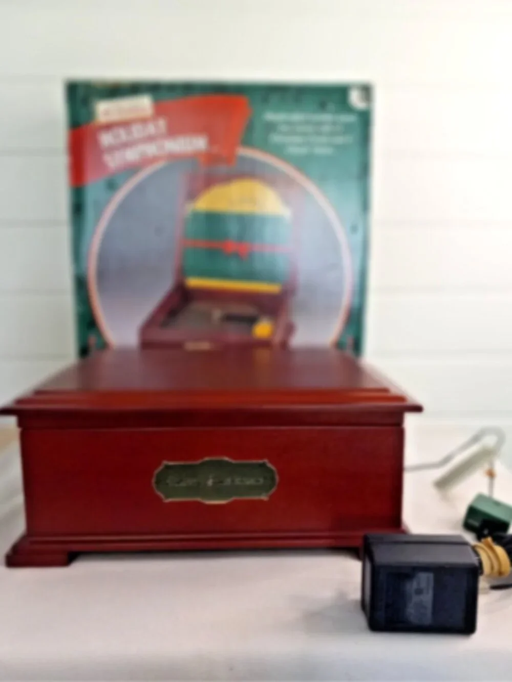 Mr. Christmas Animated Holiday Symphonium Music Box 16 Discs IOB Works Video